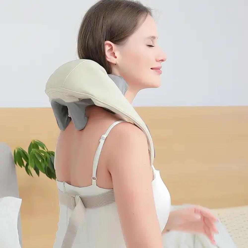 Humanoid neck massager