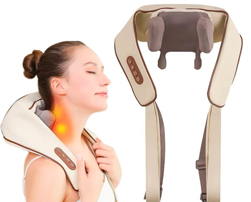 Humanoid neck massager